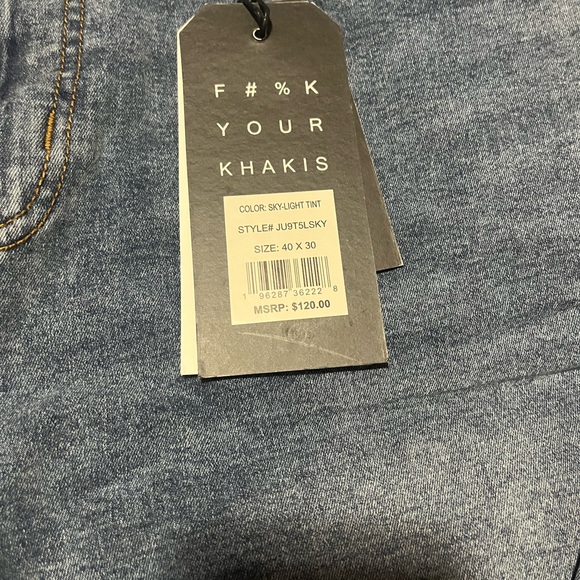 The Perfect Jean Men's #F#%KYOURKHAKIS Slim Thick 40 x 30 - Picture 2 of 8